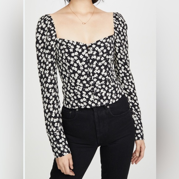 Reformation Tops - REFORMATION  Rosaly Top in Tootsie 4